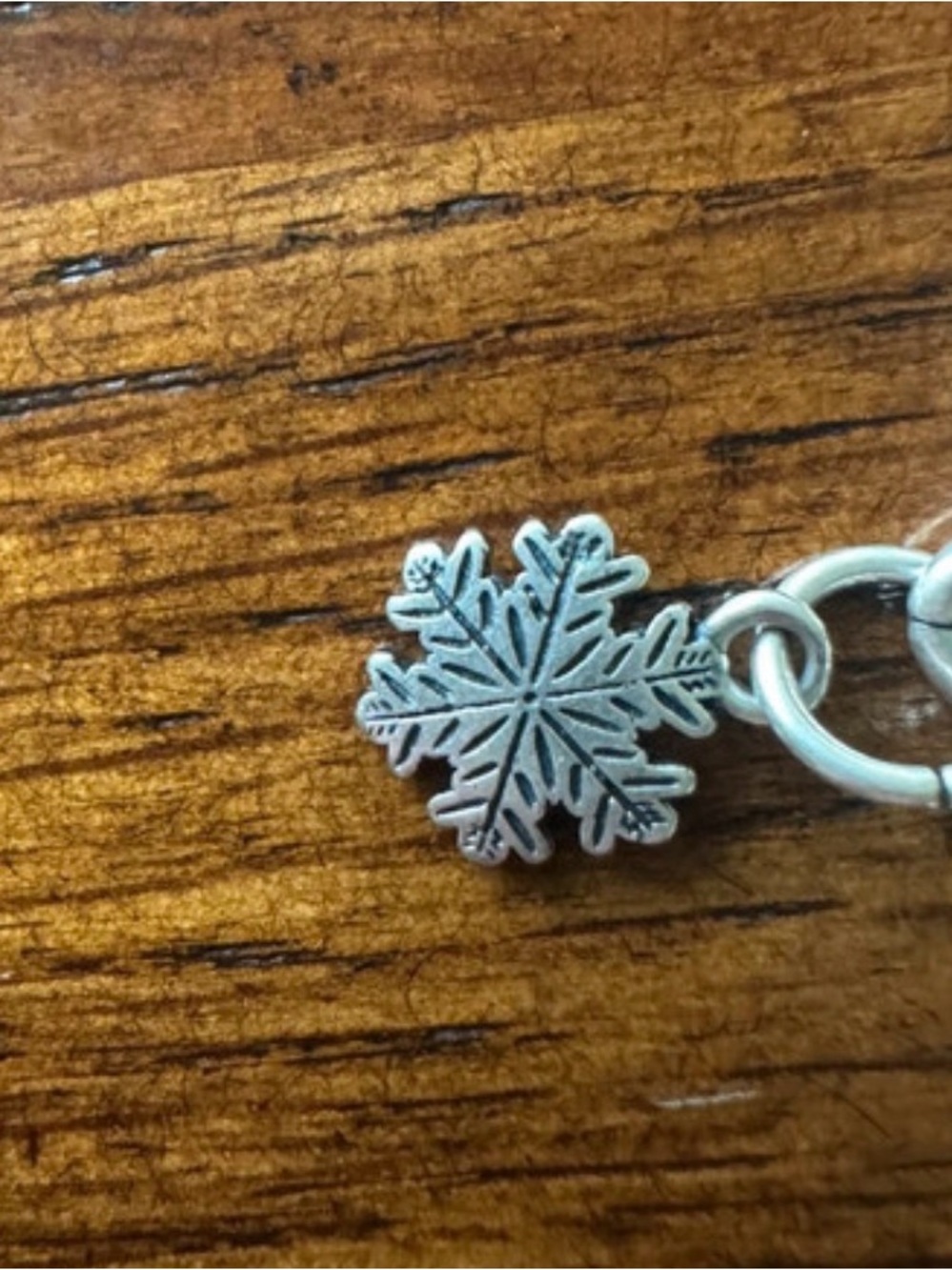 James Avery Silver Snowflake Bracelet Charm - Silver aspen snow crystal